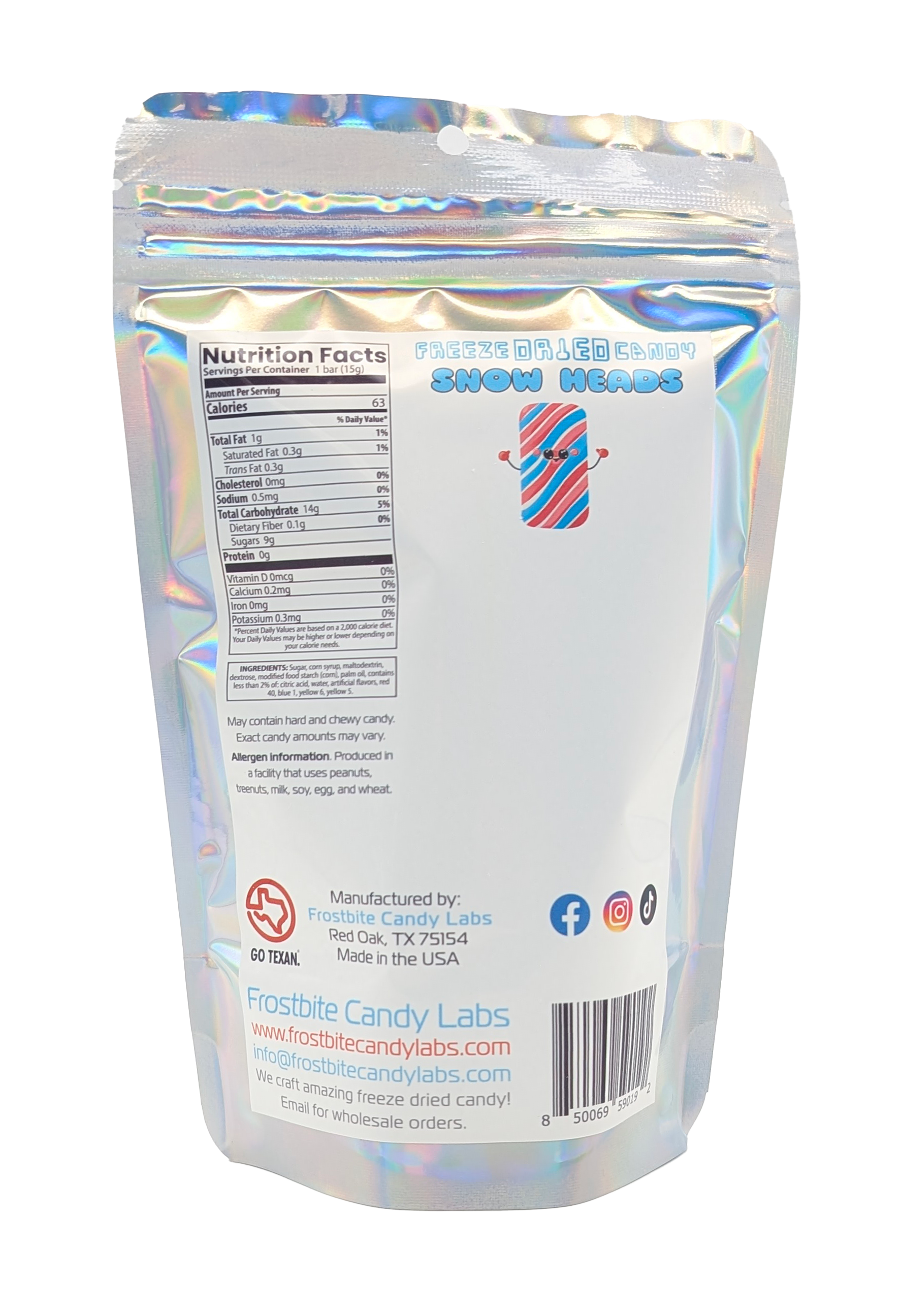 Freeze Dried Snow Heads